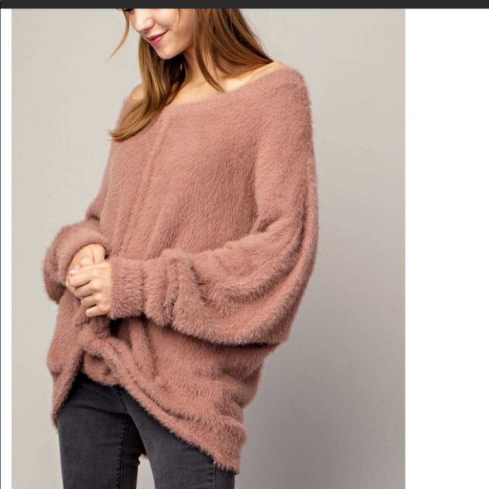 Soft Fuzzy Fur Multi-Way Top - image 1